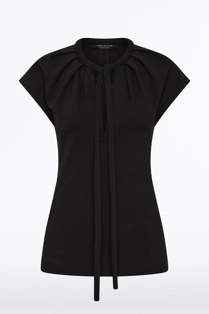BLACK PONTE TIE DETAIL TOP
