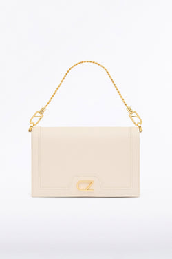 IVORY CZ CHAIN CROSSBODY BAG