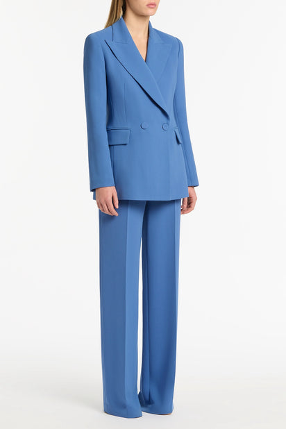 ATLAS CREPE DOUBLE BREASTED RELAXED BLAZER