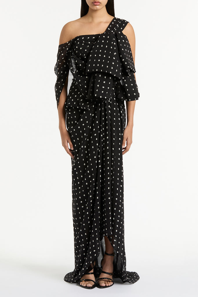 CARLA Lady scallop dress-Black（Black crochet dress hi-res