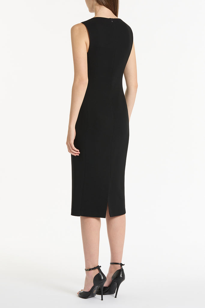 BLACK CREPE SHEATH DRESS – Carla Zampatti