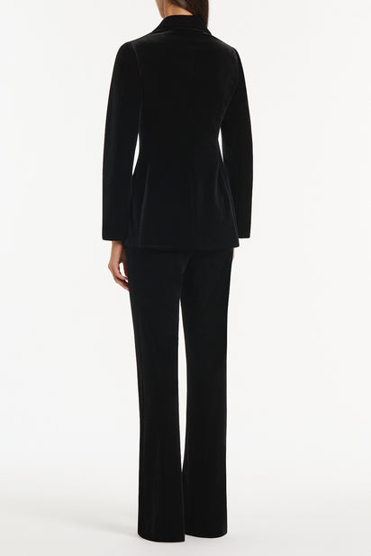 BLACK VELVET TUXEDO JACKET