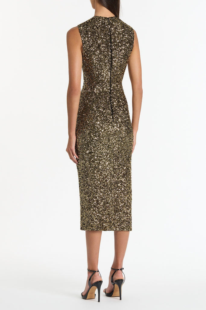 Dejavu Sequin Dress- BRONZE main image 1