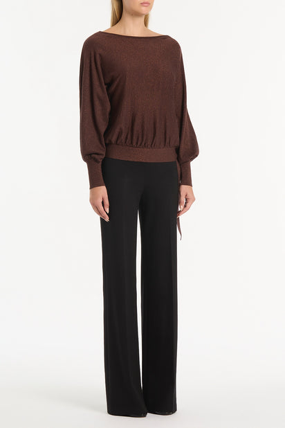 COPPER TIE KNIT TOP