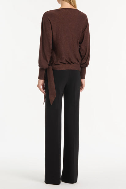 COPPER TIE KNIT TOP