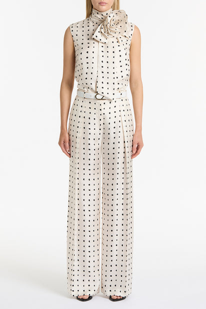 IVORY C SPOT FIORE BROOCH