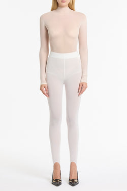 IVORY OMBRA MESH STIRRUP PANT