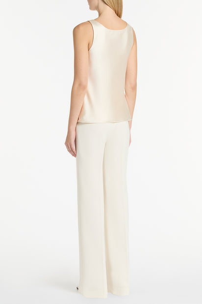 IVORY SATIN SCOOP CAMI
