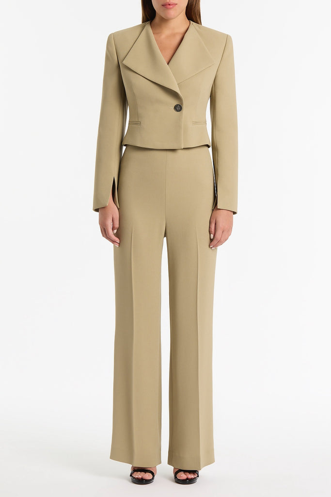 KELP CREPE CROPPED JACKET – Carla Zampatti