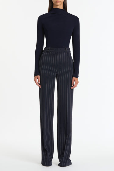 LIBERTY MATTE JERSEY GATHERED SHOULDER TOP