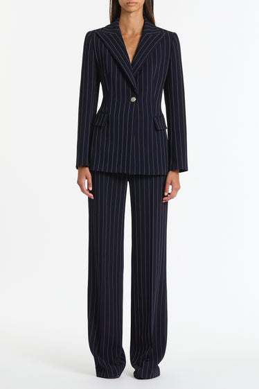 NAVY PINSTRIPE JACKET