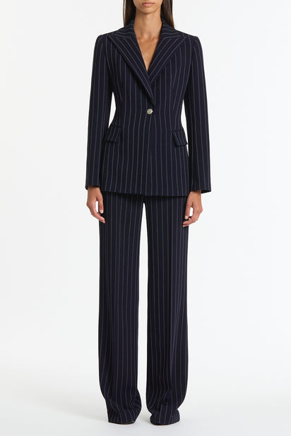 NAVY PINSTRIPE JACKET