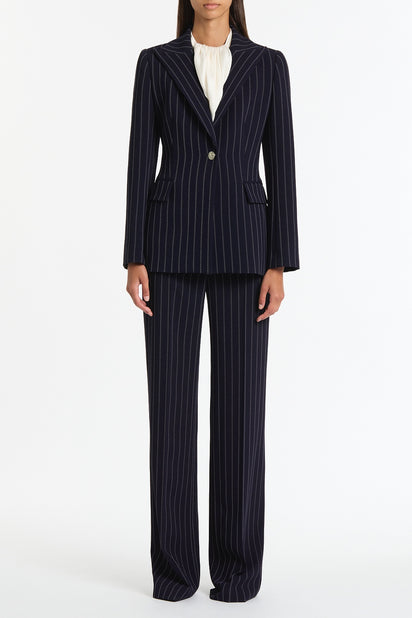 NAVY PINSTRIPE JACKET