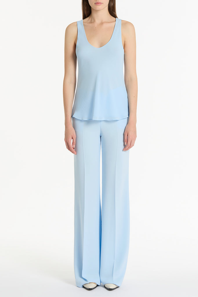 PALE BLUE GEORGETTE SCOOP CAMI – Carla Zampatti