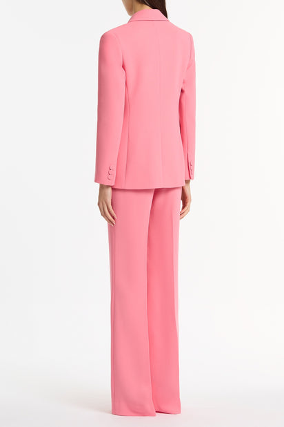 ROSE PINK CREPE CLASSIC FLARED PANT