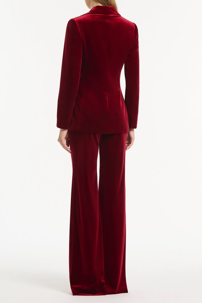 ROUGE VELVET TUXEDO JACKET – Carla Zampatti