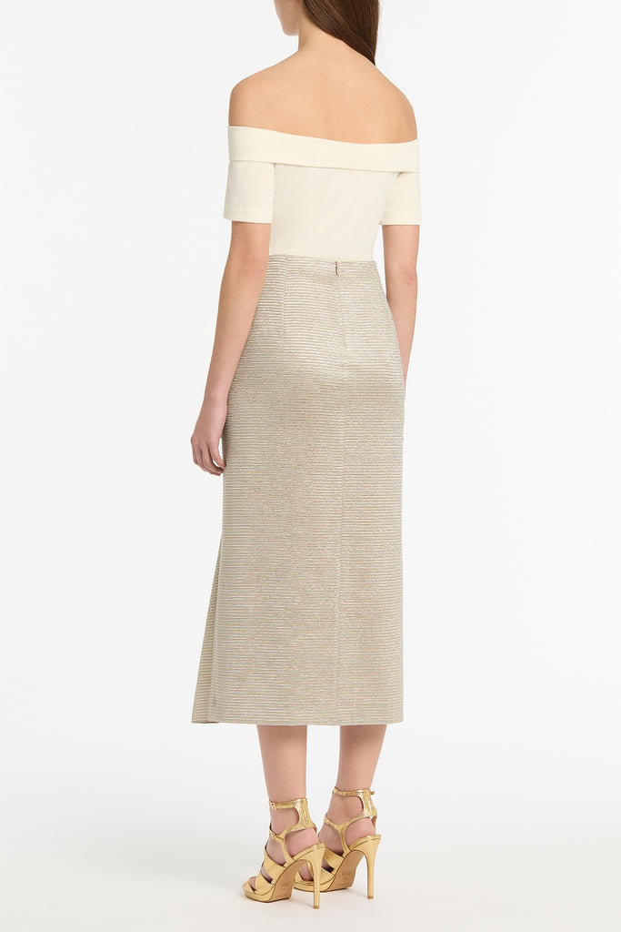 Carla Zampatti Red Bodysuit & Crepe Skirt – Plus One Dress Hire