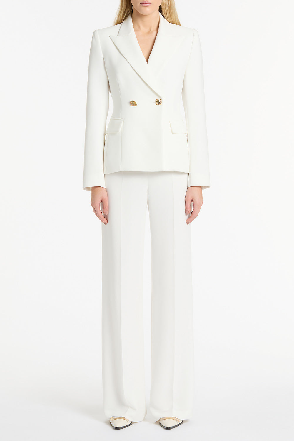 WHITE CREPE ALTURA FLORENCE JACKET – Carla Zampatti