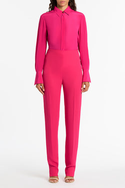 MAGENTA SILK CLASSIC SHIRT