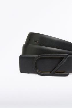 BLACK CZ LOGO COVERED BELT