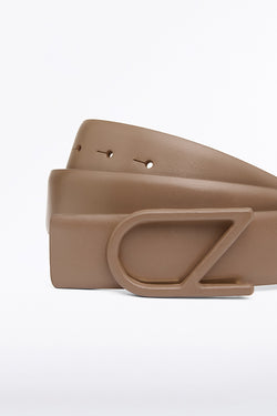 TAN CZ LOGO COVERED BELT