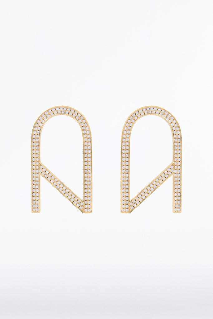 Carla Zampatti Cz Logo Laser Silk Scarf (Gold)