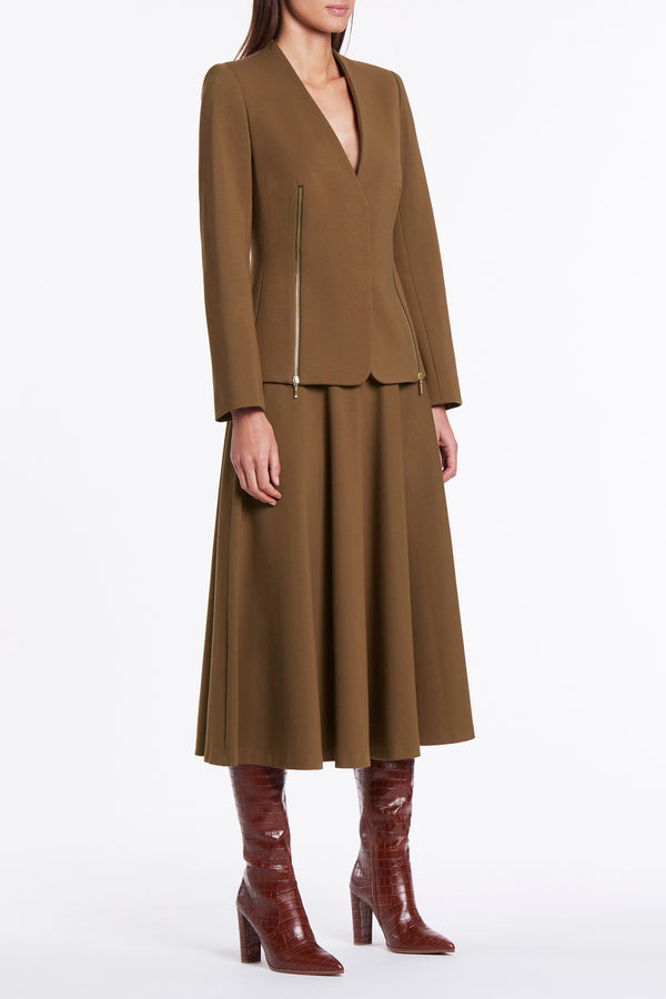 TAN PONTE WOW SKIRT