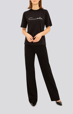 BLACK CARLA SIGNATURE TEE