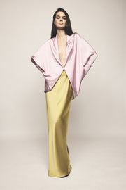 PEAR LUSTRE SATIN BIAS SKIRT