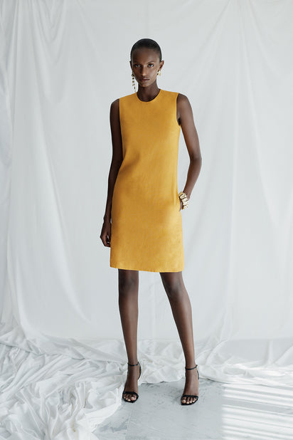 AMBER LINEN SHIFT DRESS