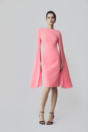 ROSE PINK CREPE LOVERO DRESS