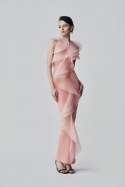 carla zampatti pink dress Carla Zampatti Je'aime Waterfall Dress - New without
