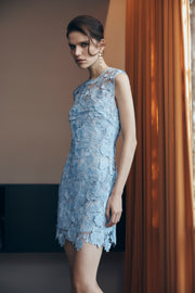 CELESTE 3D LACE SHIFT DRESS