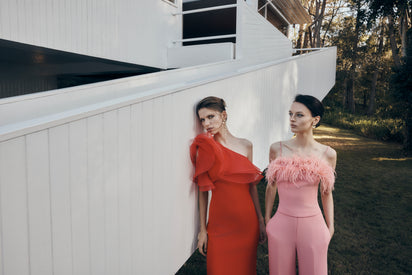 ROSE PINK CREPE CLASSIC FLARED PANT