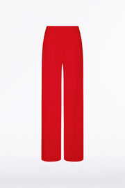 RED CREPE PALAZZO  PANT