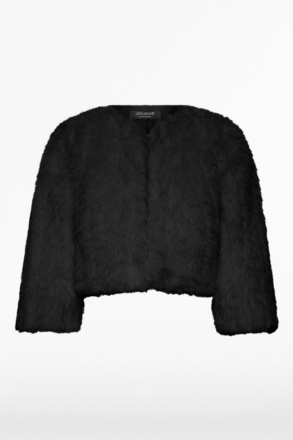 BLACK PIUMA FUR BOLERO