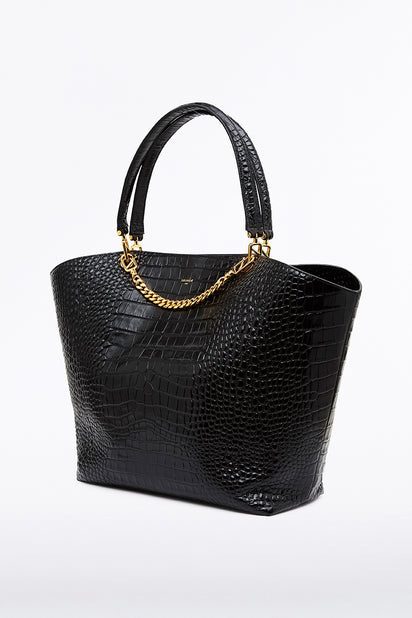 BLACK MILANO TOTE BAG