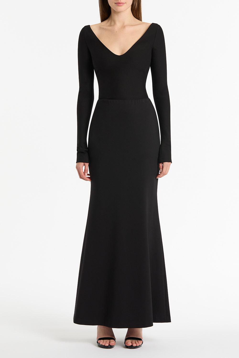 BLACK PONTE COLUMN SKIRT – Carla Zampatti BLACK PONTE COLUMN SKIRT – Carla Zampatti