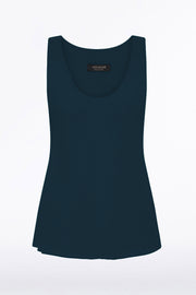 HUNTER GREEN GEORGETTE SCOOP CAMI