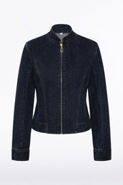 DARK INDIGO FITTED DENIM JACKET