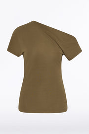 PALM MATTE JERSEY OFF-SHOULDER TOP