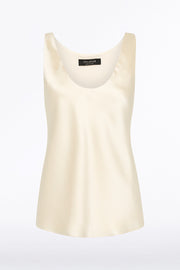 IVORY SATIN SCOOP CAMI