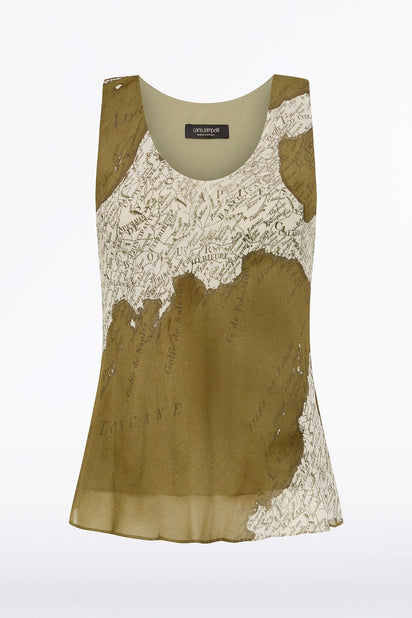 JUNIPER ITALIA GEORGETTE SCOOP CAMI