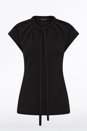 BLACK PONTE TIE DETAIL TOP