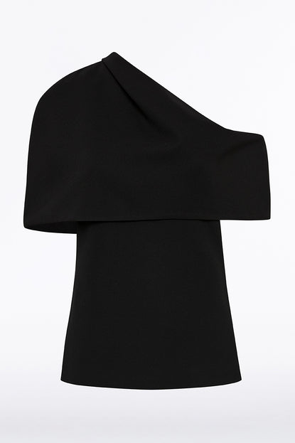 【初売り】 DRAPED CREPE BLACK COLLAR Zampatti Carla – TOP トップス