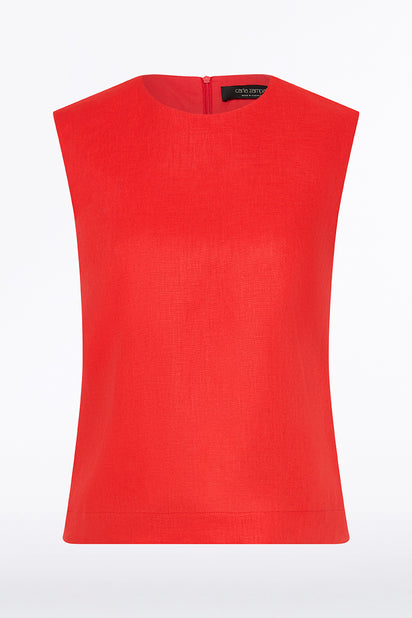 SCARLATTO LINEN TANK TOP