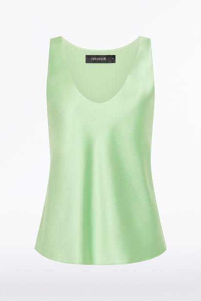 PERIDOT SATIN SCOOP CAMI