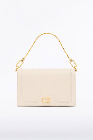 IVORY CZ CHAIN CROSSBODY BAG