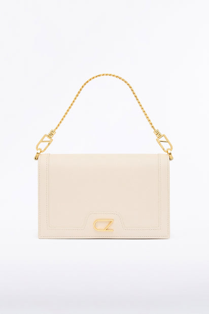 IVORY CZ CHAIN CROSSBODY BAG