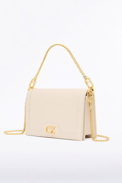 IVORY CZ CHAIN CROSSBODY BAG
